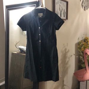 Button up black dress